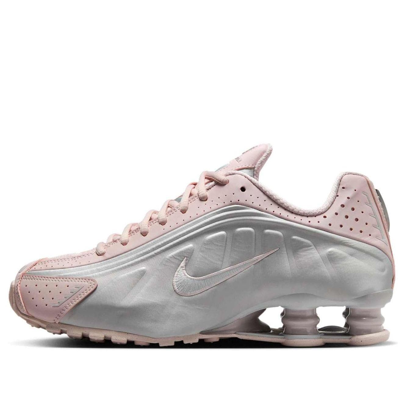 NIKE SHOX R4 BARELY ROSE METALLIC PLATINUM